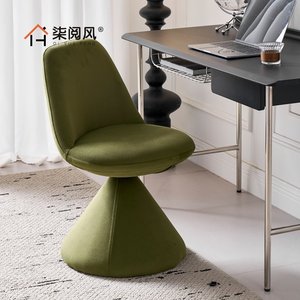 Light Luxury One Seat Flannel Makeup Chair <strong>Sofa</strong> with Rotating Backrest No Assembly Required <strong>for</strong> Style <strong>for</strong> <strong>Bedroom</strong> Home Use - Product Image 4