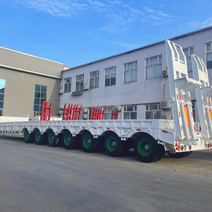 Nouveau Utilisé <span class=keywords><strong>2</strong></span> 3 4 <span class=keywords><strong>Essieux</strong></span> 40 Ft Latéral Chargement Ascenseur/Auto-Chargement Conteneur Camion <span class=keywords><strong>Remorque</strong></span> à Plateau Semi Camion Remorques à Plateau - Product Image 3