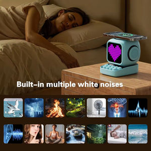 Cargador inalámbrico 3 en 1, altavoz Bluetooth, reloj despertador, luz LED RGB, lámpara de ambiente con control táctil para decoración del hogar, oficina y dormitorio - Product Image 2