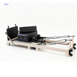 Équipement de Pilates en <span class=keywords><strong>bois</strong></span> de qualité supérieure, pliable, pour une utilisation professionnelle en salle de sport, ensemble complet de Reformers de Pilates - Product Image 1