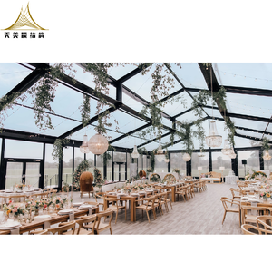 200 500 người sang trọng trong suốt rõ ràng PVC đen khung nhôm orangery Wedding party tổ chức sự kiện atrium lều - Product Image 5