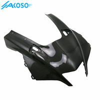 AKOSO Carénage de phare avant de moto en fibre de carbone pour Yamaha R1 2020 2021 2022 2023 2024