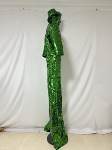 Zancos Verdes con Espejo para Escenario, Halloween, Pascua, Fiestas de Bar, Baile, <span class=keywords><strong>Flamenco</strong></span> Personalizables - Product Image 5