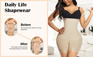 HEXIN <span class=keywords><strong>Titok</strong></span> - Pantalones Cortos Moldeadores de Cintura Alta para Mujer, Tallas Grandes, Control de Abdomen, Levanta Glúteos, Faja Reductora, Ropa Moldeadora - Product Image 5