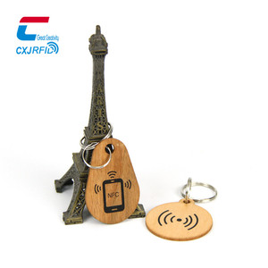 Hot bán gỗ móc chìa khóa NFC gỗ Keychain 213/F08 không thường xuyên bằng gỗ thẻ nhỏ - Product Image 2