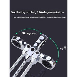 KAODEE Wrench <b>Tool</b> Set Plum Blossom All-in-one Combination Hardware Ratchet Double End Open-end Dual-Purpose Design Dual- Dual-P - Product Image 3