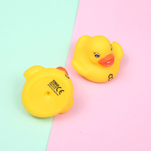 Logo personalizzato acqua galleggiante giocattoli da bagno anatra chiamata giallo colorato gomma Donald Duck - Product Image 2