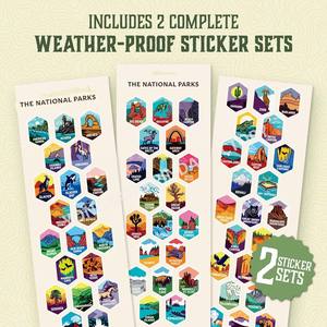 Botella de agua del Parque Nacional Beber Frasco personalizado Vacío de acero inoxidable Doble pared 32oz Gimnasio Botella de agua caliente con pegatinas - Product Image 6