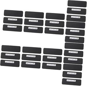 Étiquettes nominatives personnalisables vierges en plastique, <span class=keywords><strong>cartes</strong></span> badges durables en PVC pour événements, salles de classe, bureaux avec attache à épingle ou clip - Product Image 1