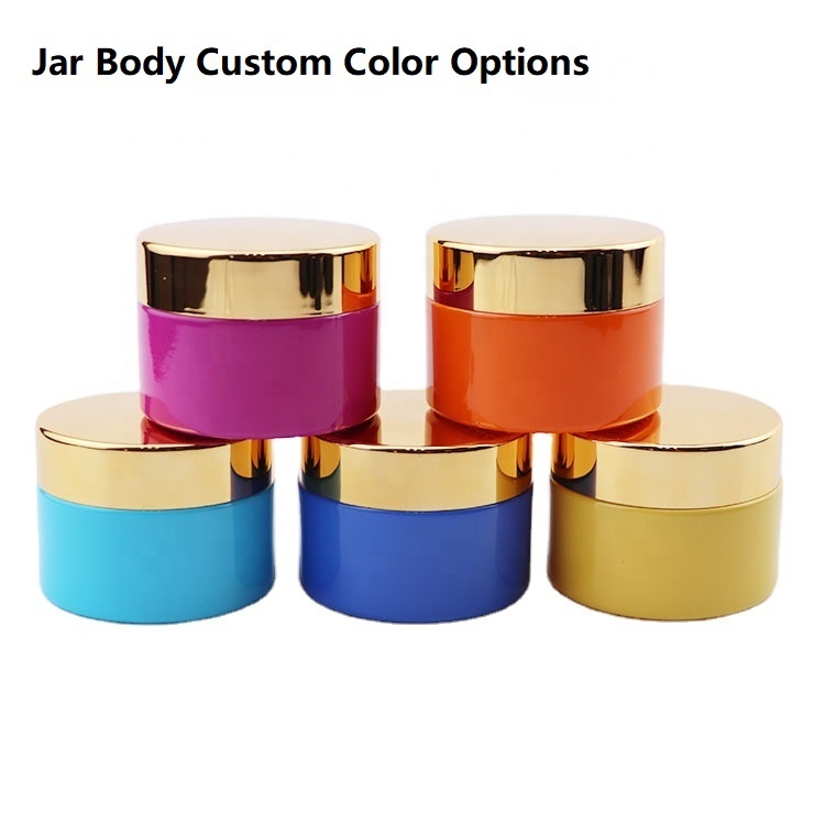jars cosmestics face cream 50g frosted glass cream jar cosmetic 50 ml with bamboo lid