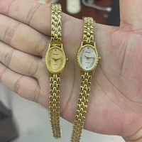 Jam tangan Mini mewah cahaya antik baru 2025 jam tangan kuarsa Gerakan Jepang jam tangan wanita Retro kualitas tinggi Jam kristal kuno