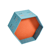 Diviseur acoustique hexagonal en polyester écologique, norme OEKO-TEX 100, insonorisant, en PET