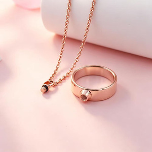 Kalung Peternakan Hewan Peliharaan dari Baja Anti Karat 316L, Liontin Kaca Transparan untuk Menyimpan Abu, Peringatan Kenangan untuk Anjing dan Kucing - Product Image 4