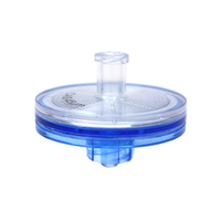 Filtre à seringue à double verrouillage Luer PTFE hydrophile non stérile de 28mm Microlab Scientific