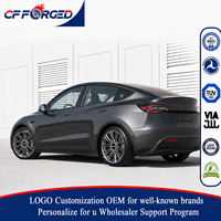 Jantes forgées monobloc de haute qualité personnalisées de 19, 20 et 21 pouces, finition noire brillante, usinées, 5x114.3, pour Tesla Model Y Model 3
