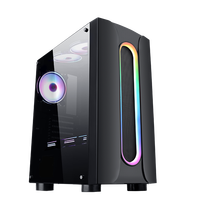 Boîtier pour ordinateur fixe gamer, tour de pc personnalisée, usb 3.1