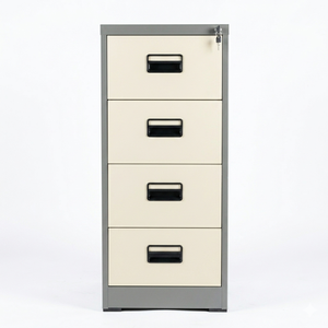 Armoire de classement de bureau en acier verrouillable avec tiroirs, 4 compartiments pour cartes, rangement vertical, armoire à suspendre latérale pour bureau - Product Image 1