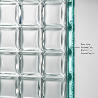 Verre décoratif texturé à motif gaufré transparent 4mm 5mm 6mm pour cloison de séparation, porte, fenêtre - Vente en gros usine