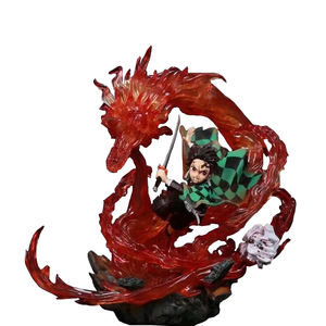 Jouets en résine PVC de haute qualité Action & toy Figure avec light <span class=keywords><strong>God</strong></span> Of Fire figurines anime Kamado Tanjirou Demon <span class=keywords><strong>slayer</strong></span> - Product Image 1