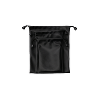 Pochette cadeau personnalisée avec logo imprimé, imperméable, anti-poussière, en PU, faite à la main, petite pochette à cordon pour bijoux, collier, bracelet, 7x11 cm