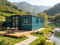 Usine de conteneurs Skyacross, maison conteneur extensible à double aile sur mesure |   Maison modulaire préfabriquée avec salle de bain et cuisine