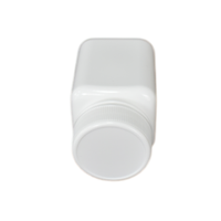 Flacon carré en plastique HDPE de 80ml avec bouchon à vis thermoscellé en feuille d'aluminium pour conserver les médicaments solides, capsule, tablette, pilule bon marché