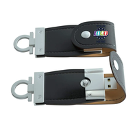 Clé USB 2.0 personnalisée OEM 8 Go, 16 Go, 32 Go, 64 Go 3.0 avec logo gravé, étui en cuir, cadeau promotionnel automobile