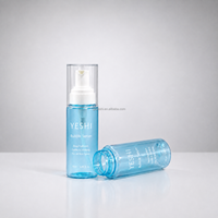 Flacon pompe en plastique vide personnalisé de 70 ml pour nettoyant cils en mousse avec pompe blanche, emballage cosmétique pour soins du visage, vente en gros