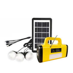 Système d'éclairage solaire, générateur solaire au lithium-ion, radio solaire, système de stockage d'énergie domestique et extérieur - Product Image 1