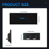 Autoradio Android Podofo Qualcomm 10,25'' 4G, autoradio sans fil Carplay Android Auto 8 cœurs 6+128G pour Benz W205/GLC 2016-2018