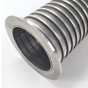 Criba de alambre en forma de cuña de acero inoxidable, tipo tanque, para una filtración eficiente de líquidos en la industria petrolera y minera - Product Image 1