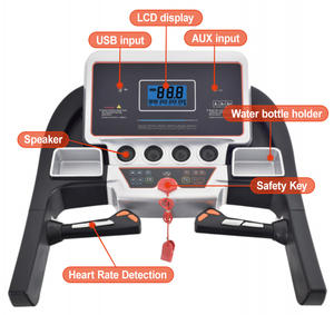 Caminadora Eléctrica Plegable de Alta Calidad de 2.0HP para Uso Doméstico con Inclinación Automática, Equipo de Fitness - Product Image 2