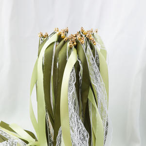 ริบบิ้นแท่งพร้อมกระดิ่ง ผ้าไหมลูกไม้ ริบบิ้นตกแต่งงานปาร์ตี้ งานแต่งงาน วันเกิด วันหยุด และกิจกรรมต่างๆ - Product Image 3