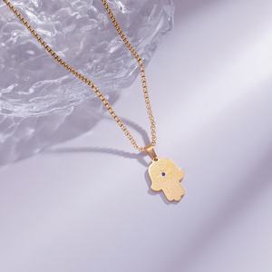 Collier Pendentif Tendance Calligraphie Arabe Musulmane <span class=keywords><strong>en</strong></span> Acier Inoxydable Bijoux de Mode Vente <span class=keywords><strong>en</strong></span> Gros Aïd pour Femmes et Hommes - Product Image 5