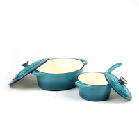 Ensemble de casseroles en fonte de haute qualité Life Smile, antiadhésives, avec double fond pour la cuisine à domicile