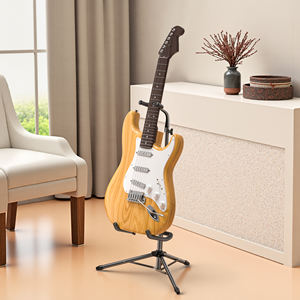 Accessoires pour instruments de musique, support de <span class=keywords><strong>guitare</strong></span> pliable réglable en hauteur, en métal, portable, pour guitares électriques, acoustiques, basses - Product Image 6