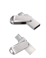 Clé USB personnalisable avec logo, mini clé USB 2-en-1, clé USB 128 Go universelle pour ordinateur, Android et Type-C