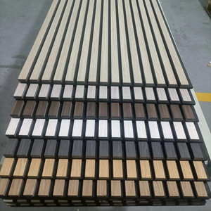 Eco Friendly Natural Acoustic Slat Wall <strong>Panels</strong> Mdf Acoustic <strong>Panel</strong> Wooden Veneer Wood <strong>Panel</strong> For Interior Wall And <strong>Ceiling</strong> - Product Image 2