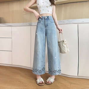 Shorts <span class=keywords><strong>de</strong></span> <span class=keywords><strong>mezclilla</strong></span> casuales <span class=keywords><strong>de</strong></span> pierna recta con corte real para <span class=keywords><strong>mujer</strong></span>, novedad <span class=keywords><strong>de</strong></span> verano 2026, <span class=keywords><strong>de</strong></span> talle <span class=keywords><strong>alto</strong></span> con bordado y adornos <span class=keywords><strong>de</strong></span> pedrería. - Product Image 5