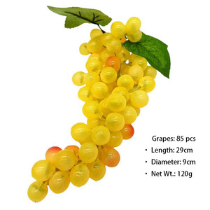 Hot Bán Sống Động Như Thật Nhân Tạo Nho Giả Nho Với Dây Leo Cho Halloween Đám Cưới Trở Lại Trường Mô Phỏng Trái Cây - Product Image 5