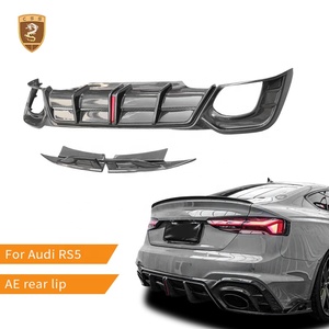 Đối với Audi <span class=keywords><strong>RS5</strong></span> khuếch tán phía sau môi carbon sợi AE phong cách Phụ tùng xe hơi phía sau Bumper Lip - Product Image 1