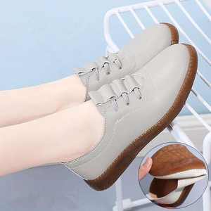 Nouveau cuir véritable femme chaussures décontractées dames sans lacet chaussures plates femmes mocassin <span class=keywords><strong>pois</strong></span> chaussures en cuir - Product Image 3