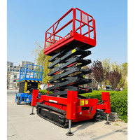 4m 6m 8m 10m 12m 14m 320kg Hydraumatic Electric Mobile Crawler Scissor Lift Table élévatrice Manlift Platform on Track