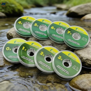 Fil <span class=keywords><strong>de</strong></span> pêche invisible en fluorocarbone OEM 0X-7X pour la pêche à la <span class=keywords><strong>mouche</strong></span>, <span class=keywords><strong>ligne</strong></span> <span class=keywords><strong>de</strong></span> basse résistance à coulée rapide, bobine <span class=keywords><strong>de</strong></span> <span class=keywords><strong>ligne</strong></span> <span class=keywords><strong>de</strong></span> basse pour nymphes, streamers, pêche à la truite - Product Image 1