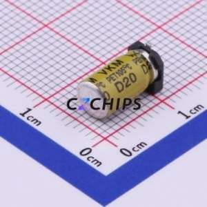 Condensateur électrolytique en aluminium SMD VKMB1002A1R0MV, SMD, D5xL10mm 1uF 20% 100V 37mA-100kHz - Product Image 2