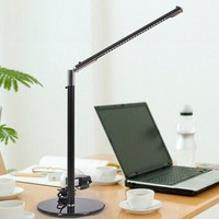 Lampe de table LED de fabrication chinoise, alimentation électrique, lampe de chevet, lampe de bureau avec des nuances bleues, noires, blanches et rouges pour la salle de lecture