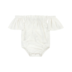 Girl Off Shoulder Romper Toddler Girl Bodysuit Wholesale Baby Clothes - Product Image 5