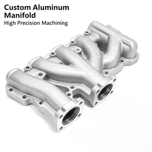 Collecteur d'admission en aluminium usiné CNC de précision sur mesure pour moteurs haute performance, plénum en aluminium usiné CNC de haute précision - Product Image 1