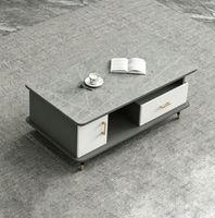 Table basse moderne en pierre frittée, meuble TV décoratif multifonctionnel pour salon, personnalisable OEM ODM