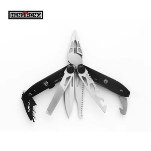 <span class=keywords><strong>Outil</strong></span> <span class=keywords><strong>multifonction</strong></span> 7-en-1 en acier inoxydable Henstrong avec lame de scie, lime et pinces, poignée confortable, noir, 175 mm, pour le camping, OEM - Product Image 4